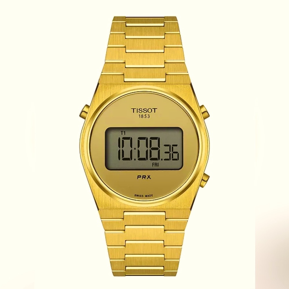 Tissot PRX Digital 35mm Yellow Gold PVD Unisex Watch